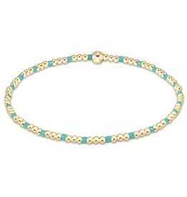 enewton enewton egirl Hope Sincerity Pattern 2mm Bead Bracelet - Turquoise