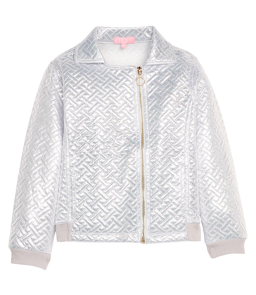 Bisby Bisby Silver Quilted Moto Jacket