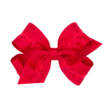Wee Ones Wee Ones Medium Red Ric-Rac Trim Bow