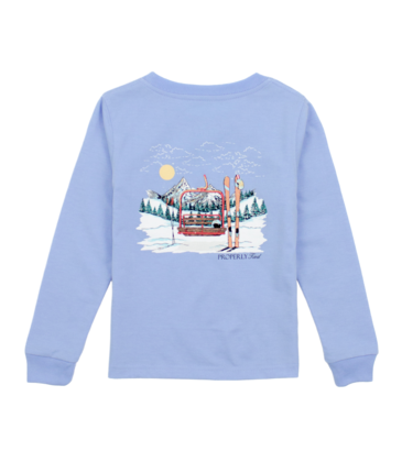 Properly Tied Properly Tied Light Blue LS Tee - Ski Lift