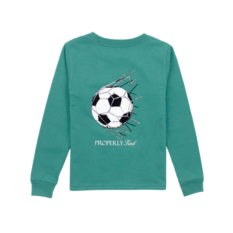 Properly Tied Properly Tied Teal LS Tee - Goal