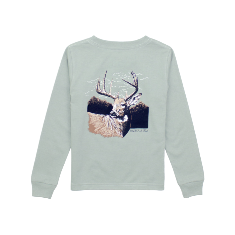 Properly Tied Properly Tied Sage LS Tee - Buck