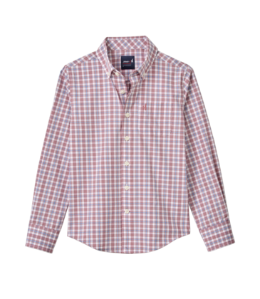 Johnnie-O Brantley Performance Button Down Shirt - Malibu Red