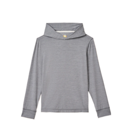 Johnnie-O Durant Long Sleeve Hooded T-Shirt - Heathered Navy