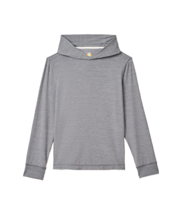 Johnnie-O Durant Long Sleeve Hooded T-Shirt - Heathered Navy