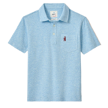 Johnnie-O Heathered 2.0 Original Polo - Cloud Blue