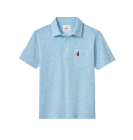 Johnnie-O Heathered 2.0 Original Polo - Cloud Blue
