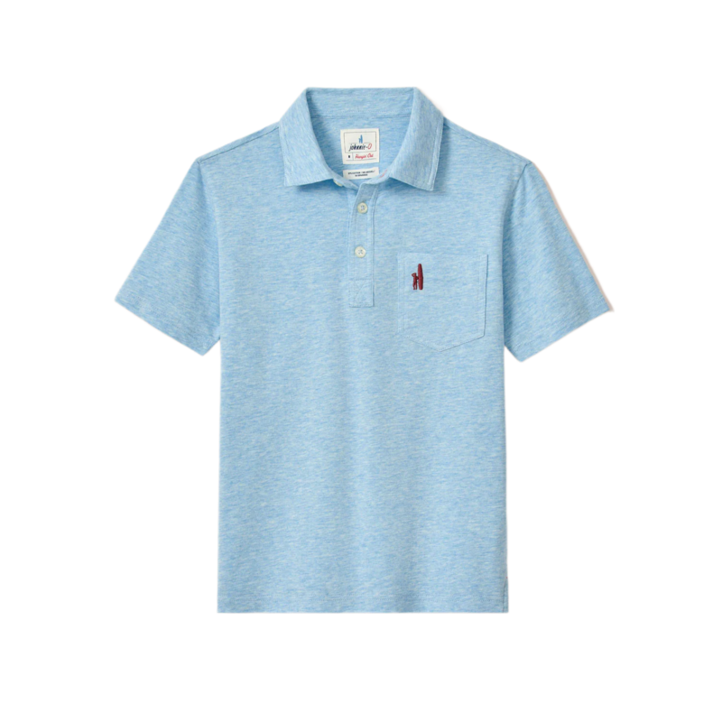 Johnnie-O Heathered 2.0 Original Polo - Cloud Blue
