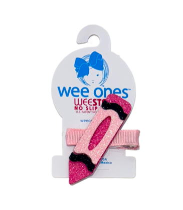 Wee Ones Wee Ones Layered Glitter Crayon Clip