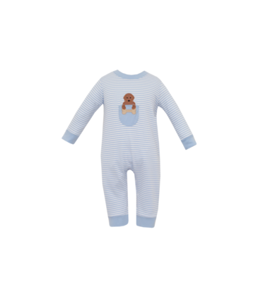 Claire & Charlie Claire & Charlie Lab Puppy Long Romper