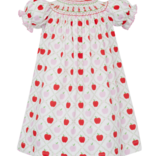 Claire & Charlie Claire & Charlie Apple Print Bishop Dress