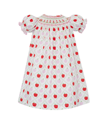 Claire & Charlie Claire & Charlie Apple Print Bishop Dress