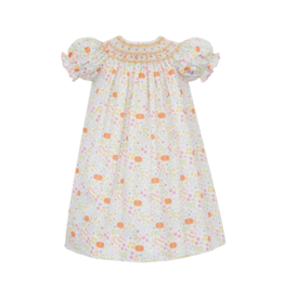 Claire & Charlie Claire & Charlie Pumpkin Print Bishop Dress