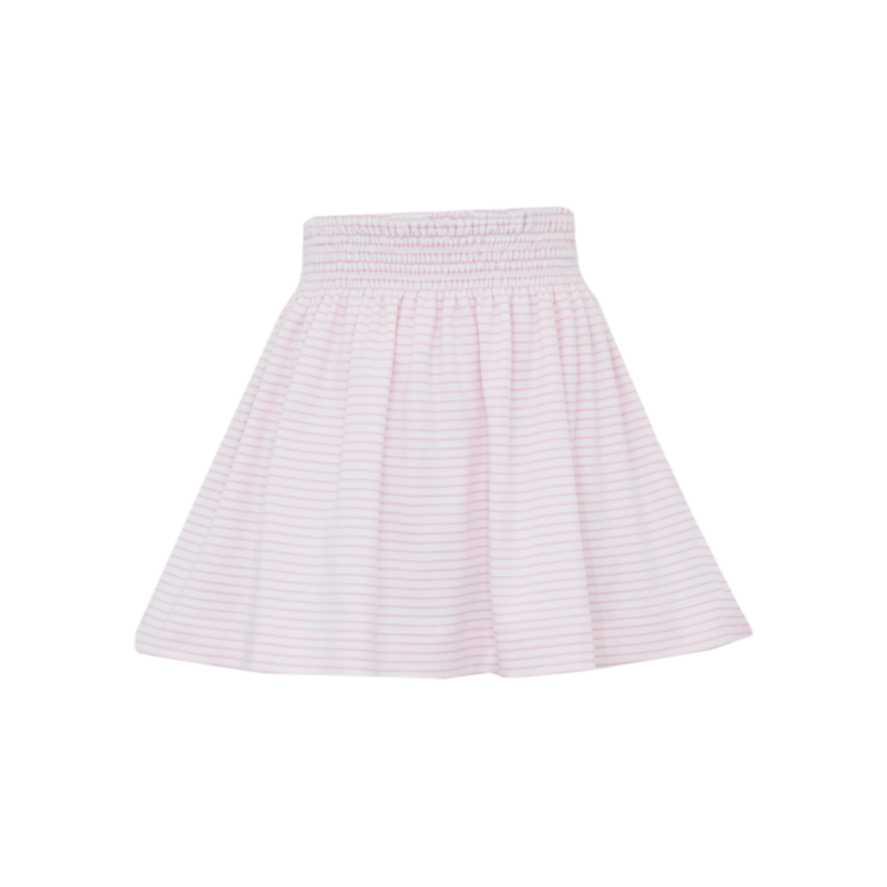 Claire & Charlie Claire & Charlie Pink Stripe Smocked Skirt