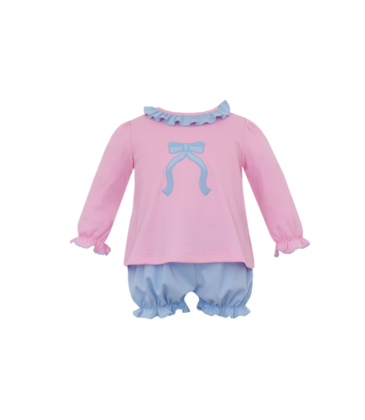 Claire & Charlie Claire & Charlie Bow Bloomer Set