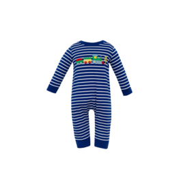 Claire & Charlie Claire & Charlie Train Long Romper