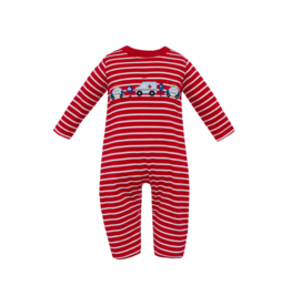 Claire & Charlie Claire & Charlie Emergency Cars Long Romper