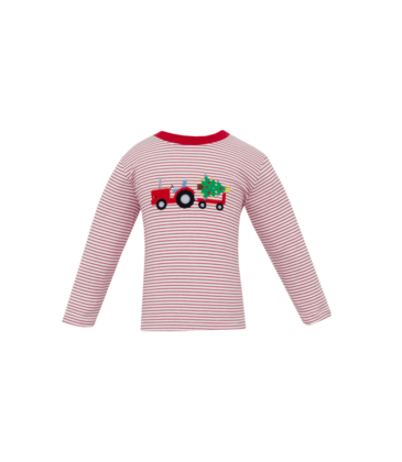 Claire & Charlie Claire & Charlie Christmas Tractor T-Shirt