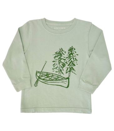 Mustard & Ketchup Mustard & Ketchup LS Light Green Canoe T-Shirt
