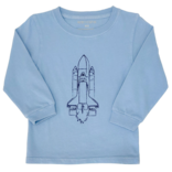 Mustard & Ketchup Mustard & Ketchup LS Denim Rocket Ship T-Shirt