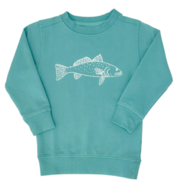 Mustard & Ketchup Mustard & Ketchup Seafoam Green Trout Sweatshirt