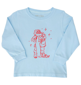 Mustard & Ketchup Mustard & Ketchup LS Light Blue Santa's Good List T-Shirt