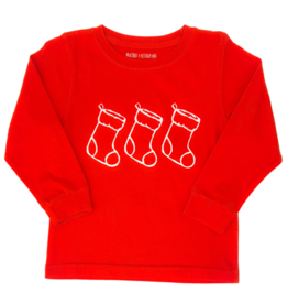 Mustard & Ketchup Mustard & Ketchup LS Red Stocking Trio T-Shirt
