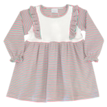 Squiggles Squiggles Holiday Stripe Yoke Dress