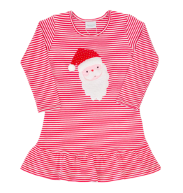 Squiggles Squiggles Red Stripe Santa Dress