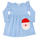 Squiggles Squiggles Blue Santa Pocket Dress