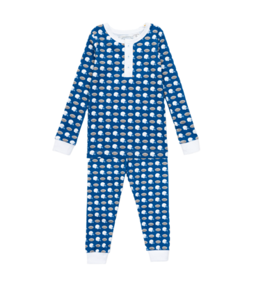 Lila + Hayes Lila + Hayes Jack Pajama Set - Firstdown Football
