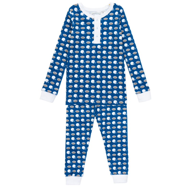 Lila + Hayes Lila + Hayes Jack Pajama Set - Firstdown Football