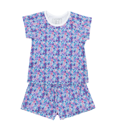 Lila + Hayes Lila + Hayes Emery Short Set - Blackberry Floral