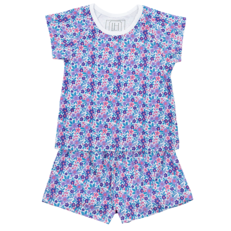 Lila + Hayes Lila + Hayes Emery Short Set - Blackberry Floral