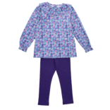 Lila + Hayes Lila + Hayes Emma Legging Set - Blackberry Floral