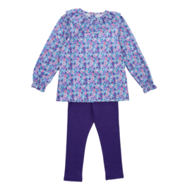 Lila + Hayes Lila + Hayes Emma Legging Set - Blackberry Floral