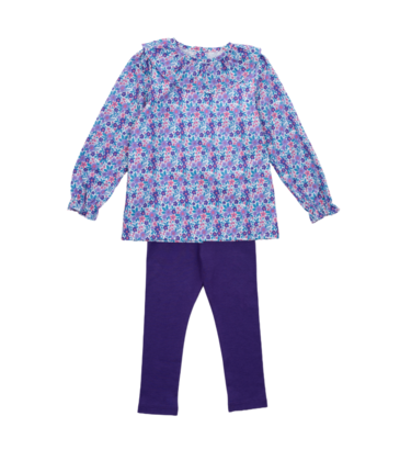 Lila + Hayes Lila + Hayes Emma Legging Set - Blackberry Floral