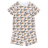 Lila + Hayes Lila + Hayes Charles Short Set - Halloween Pups