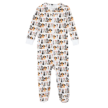 Lila + Hayes Lila + Hayes Parker Zipper Pajama - Halloween Pups