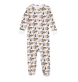 Lila + Hayes Lila + Hayes Parker Zipper Pajama - Halloween Pups