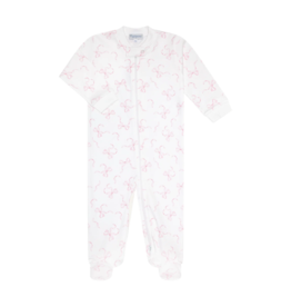 Nella Pima Nella Pima Charming Bows Zipper Footie