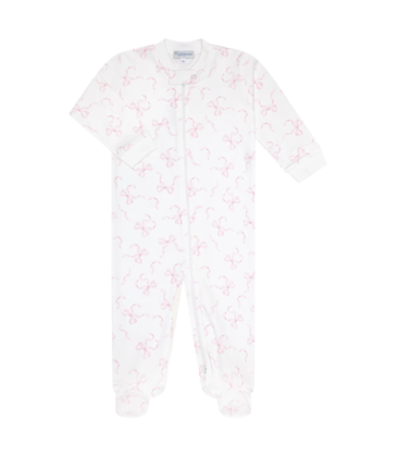 Nella Pima Nella Pima Charming Bows Zipper Footie