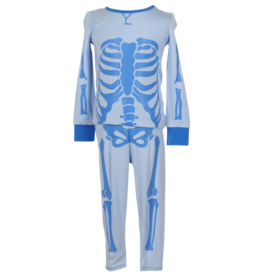 The Yellow Lamb The Yellow Lamb Blue Skelly Pajama Set