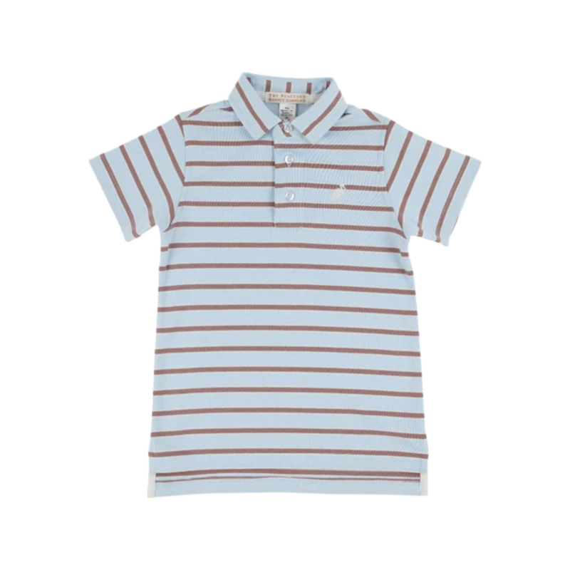 The Beaufort Bonnet Company TBBC Prim & Proper Polo - BB/PP/GBB Stripe