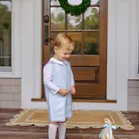 The Beaufort Bonnet Company TBBC LS Peter Pan Onesie - Worth Avenue White