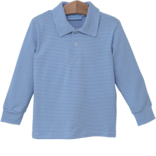 Trotter Street Kids Trotter Street Kids Jackson Polo - Cornflower Stripe