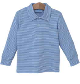 Trotter Street Kids Trotter Street Kids Jackson Polo - Cornflower Stripe