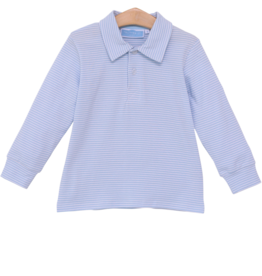 Trotter Street Kids Trotter Street Kids Jackson Polo - Light Blue Stripe