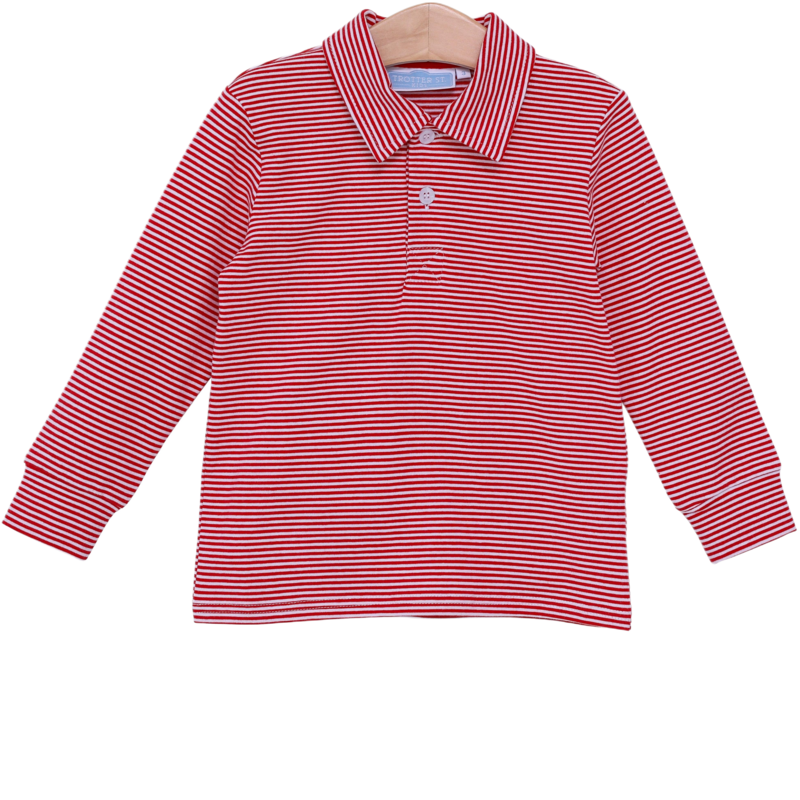 Trotter Street Kids Trotter Street Kids Jackson Polo - Red Stripe