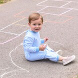 Trotter Street Kids Trotter Street Kids Miller Romper - Cornflower Blue